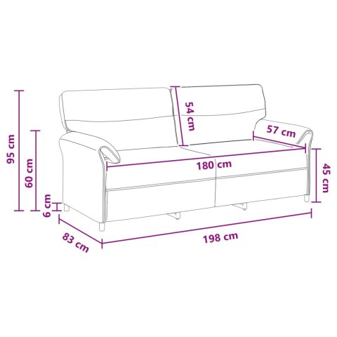 Sofa 100% poliester, metalowa rama, MDF, sklejka