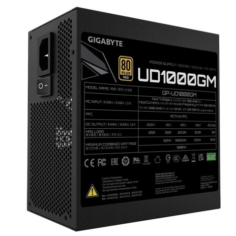 Zasilacz Gigabyte UD1000GM 1000W 80+ Gold (WYPRZEDAŻ)