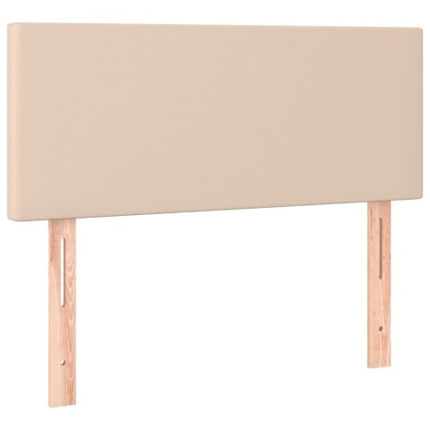 Łóżko kontynentalne, materac i LED cappuccino 100x200 cm