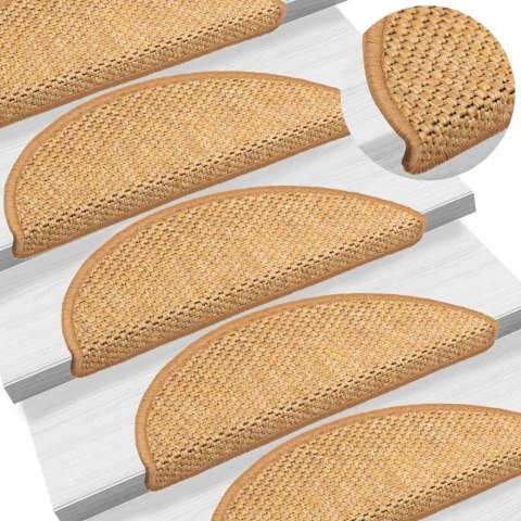 Maty na schody samoprzylepne Sisal-Look 30 szt. 56x17x3 cm