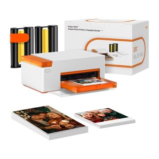 Przenośna drukarka do zdjęć Liene Amber M110 4x6" z 60 arkuszami papieru 4x6"
