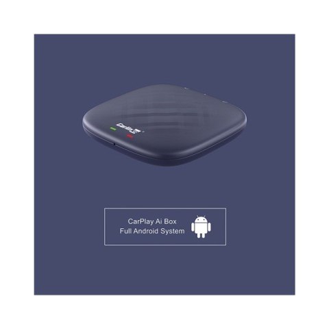 CARLINKIT Adapter Bezprzewodowy TBOX-Plus 4GB+64GB Apple Carplay/Android Auto niebieski