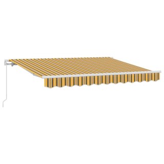 Markiza zwijana Żółty 350 x 200 cm tkanina