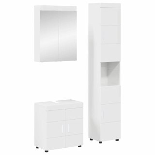 Zestaw mebli łazienkowych TULUM 3 pcs Wysoki połysk biały