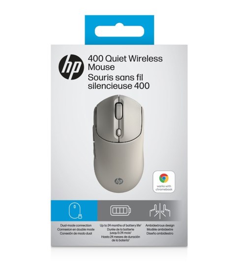 Mysz HP 400 Quiet Maple Wireless Mouse bezprzewodowa beżowa AZ7B6AA