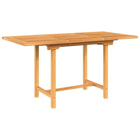 Rozkładany stół ogrodowy, 110-160x80x75 cm, lite drewno tekowe
