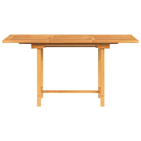 Rozkładany stół ogrodowy, 110-160x80x75 cm, lite drewno tekowe