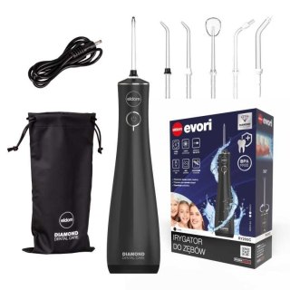 ELDOM IRYGATOR RY200C 230 ML BEZPRZEWODOWY, CZAS PRCY 60 MIN. CZAS ŁADOWANIA OK. 6 H ,ETUI PODRÓŻNE, PRZEWÓD USB, IPX7 CZARNY