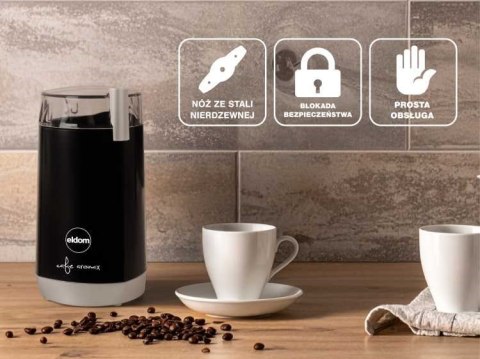 ELDOM MŁYNEK DO KAWY MK40 CAFRO 180W CZARNY