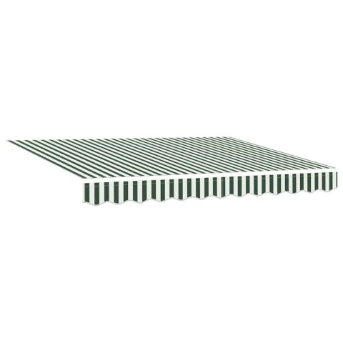 Elektryczna Rozkładana Markiza Zielony i Biały 350 x 250 cm