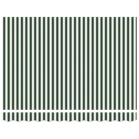 Elektryczna Rozkładana Markiza Zielony i Biały 350 x 250 cm