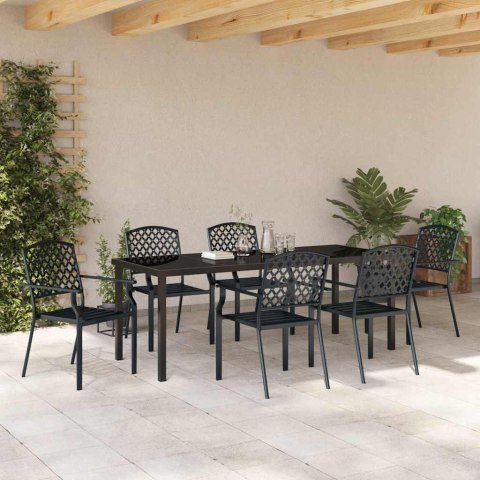 Zestaw do jadalni w ogrodzie 7 pcs Antracyt