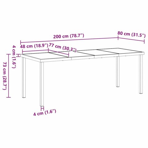 Zestaw stół i krzesła z poduszką 9 pcs Szary Rattan PE