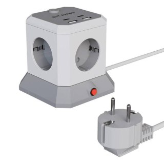 Listwa zasilająca BLITZWOLF BW-EC1 4 gniazda (czarna)