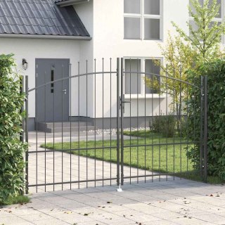 Brama Podwójna Z blokadą Woerden Szary 299,5 x 224,5 cm Stal