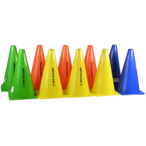 ZESTAW PACHOŁKÓW TRENINGOWYCH 23CM 10SZT DUNLOP