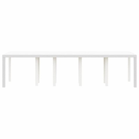 Stół Ogrodowy Biały 300 x 100 x 73 cm polirattan