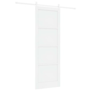 Drzwi przesuwne Biały 83 x 232 cm Lite drewno sosnowe