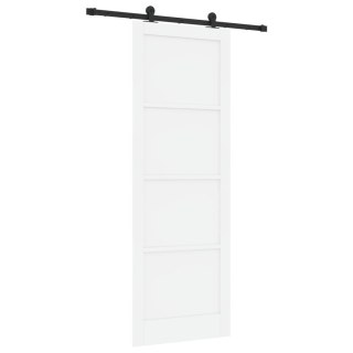 Drzwi przesuwne ORKDAL Biały 83 x 232 cm Lite drewno sosnowe