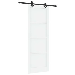 Drzwi przesuwne ORKDAL Biały 83 x 232 cm Lite drewno sosnowe