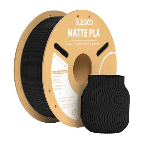 Filament ELEGOO PLA Matte PLA 1.75mm (czarny)