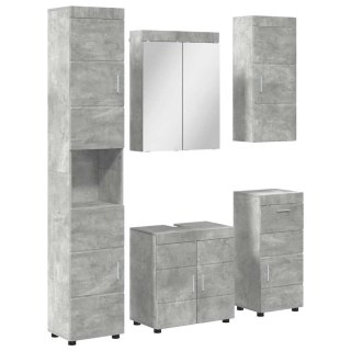 Zestaw mebli łazienkowych TULUM 5 pcs Betonowy szary