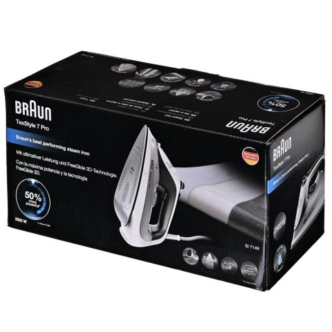Żelazko parowe SI7149WB BRAUN czarno-białe