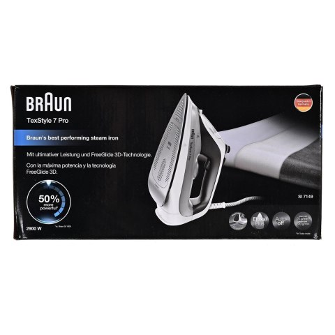 Żelazko parowe SI7149WB BRAUN czarno-białe