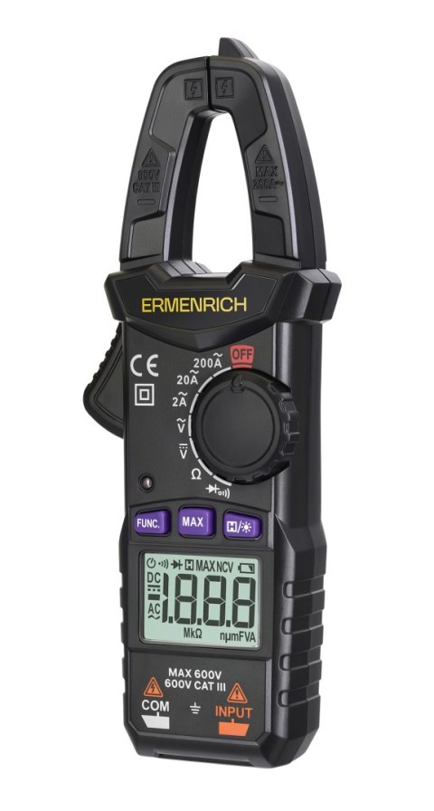 Cyfrowy miernik cęgowy Ermenrich Ping MK10