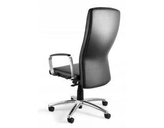 Fotel biurowy Adella C239 skóra naturalna HL-4 czarna