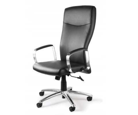 Fotel biurowy Adella C239 skóra naturalna HL-4 czarna