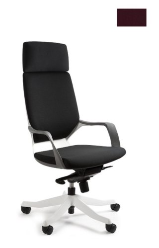Fotel biurowy Apollo BL403 burgundy/biały
