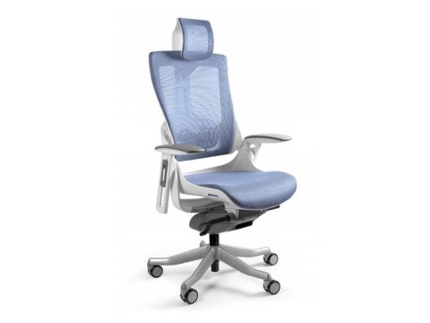 Fotel biurowy Wau 2 NW43 siatka royalblue/biały