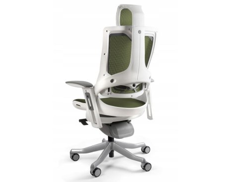 Fotel biurowy Wau 2 NW46 siatka olive/biały