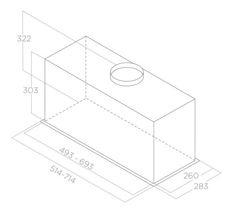 Okap podszafkowy do zabudowy ELICA LANE BL/A/52 PRF0165830 (OUTLET)