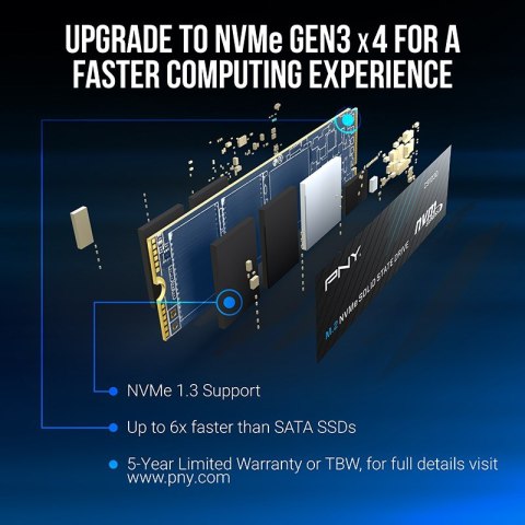 Dysk SSD PNY CS1030 2TB M.2 2280 PCI-E x4 Gen3 NVMe