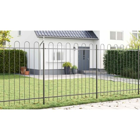 Ogrodzenie Ogrodowe 4 pcs Szary 6,8 x 1,5 m