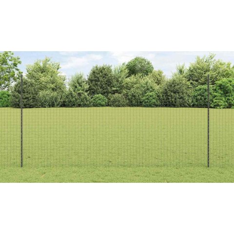 Słupek ogrodzeniowy. 44 pcs Szary 200 cm Stal