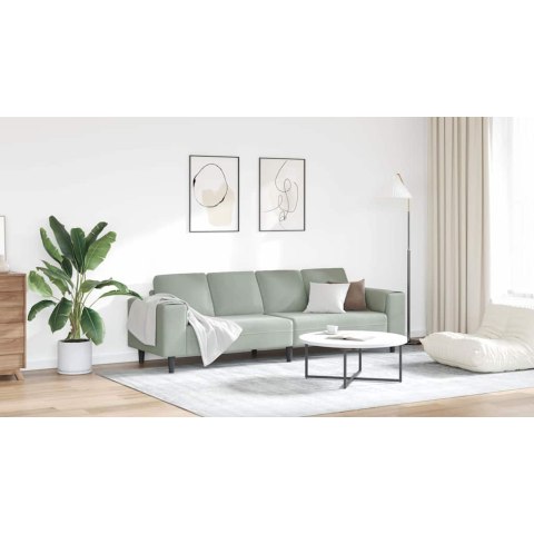 Sofa do salonu Jasnoszary 250 x 77 x 76 cm
