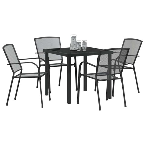 Zestaw do jadalni w ogrodzie 5 pcs Antracyt
