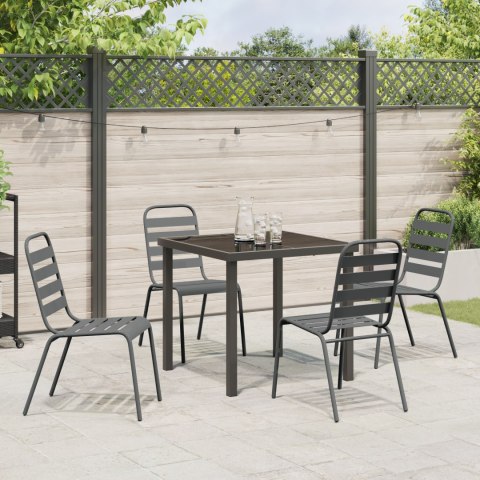 Zestaw do jadalni w ogrodzie 5 pcs Antracyt