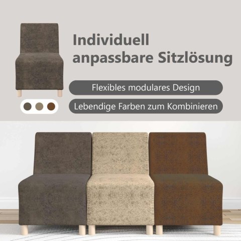 Modułowa sofa bez podłokietników 3 pcs Ciemnoszary