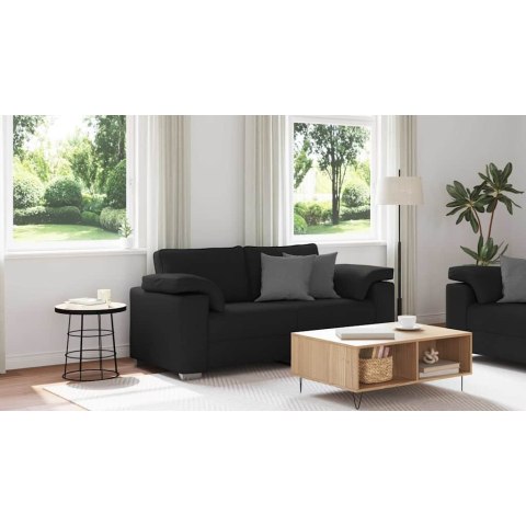 Sofa dwuosobowa Czarny 180 cm tkanina