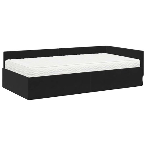 Rama Łóżka Narożnego z Materacem Inny 2 pcs Szary Aksamit