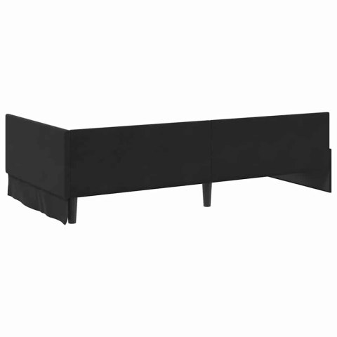 Rama Łóżka Narożnego z Materacem Inny 2 pcs Szary Aksamit