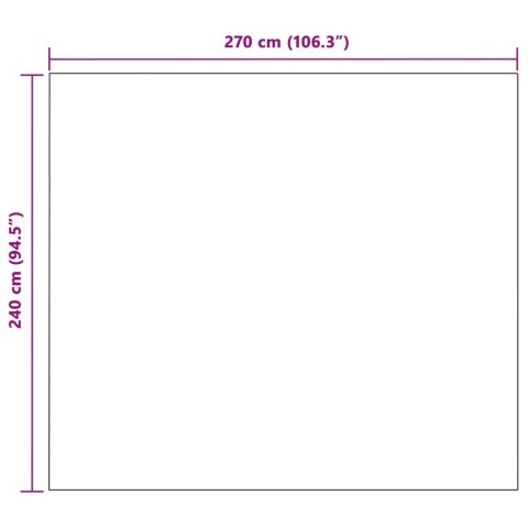 Koce narzutowe 24 pcs Fioletowy 270 x 240 cm Polar