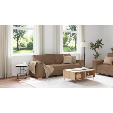Sofa 3-osobowa Brązowa 180 cm Tkanina