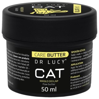 DR LUCY - CAT CARE BUTTER 50 ML ODŻYWCZY KREM NA BAZIE NATURALNYCH OLEJÓW, WSPIERA REGENERACJĘ OPUSZKÓW ŁAP I CODZIENNĄ AKTYWNOŚ