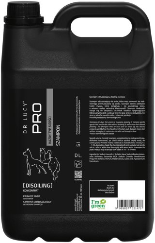 DR LUCY - PRO DISOILING 5 L - SZAMPON ODTŁUSZCZAJĄCY DLA PSÓW