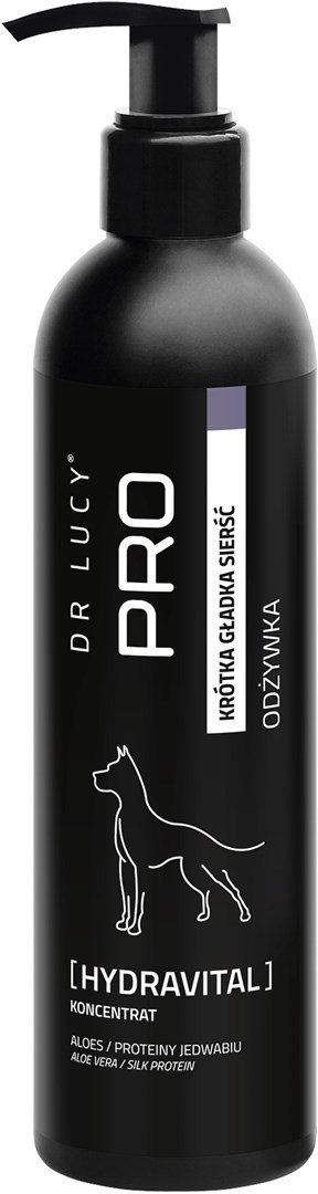 DR LUCY - PRO HYDRAVITAL 250 ML - NAWILŻAJĄCA ODŻYWKA Z ALOESEM, JEDWABIEM I KIEŁKAMI PSZENICY, DLA PSÓW